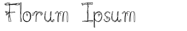 Florum Ipsum font preview